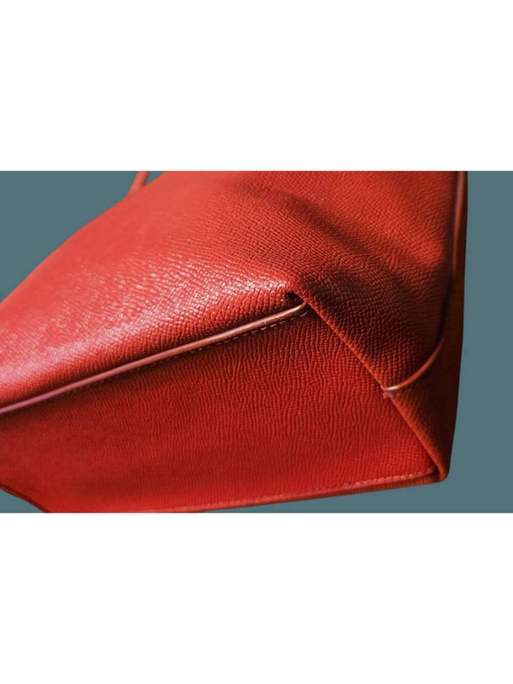 Coach Mini City Zip Tote Crossgrain Leather Red Shoulder Bag- - Picture 8 of 16